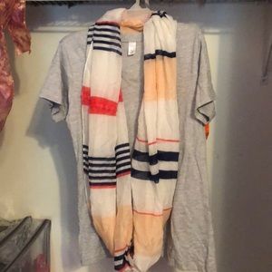 Set of two Thin infinity scarves